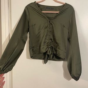 Abercrombie & Fitch Army Green Blouse